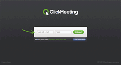 Desktop Screenshot of panel.clickmeeting.pl