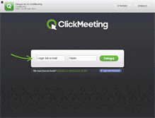 Tablet Screenshot of panel.clickmeeting.pl